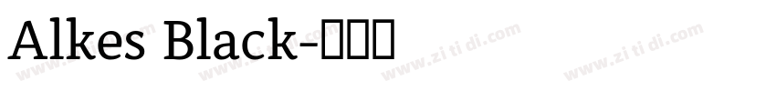 Alkes Black字体转换